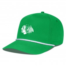 Бейсболка Chicago Blackhawks Levelwear Kelly Green St. Patricks Day Gambit Rope