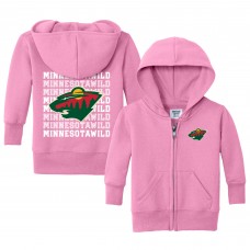 Малышам Minnesota Wild Chad & Jake Light Pink Full-Zip Retro Hoodie