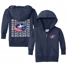 Малышам Columbus Blue Jackets Chad & Jake Navy Full-Zip Retro Hoodie Малышам Columbus Blue Jackets Chad & Jake Navy Full-Zip Retro Hoodie