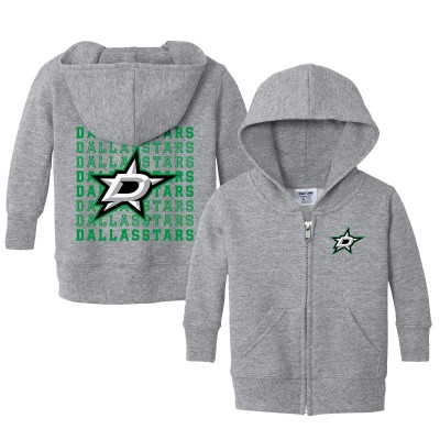 Малышам Dallas Stars Chad & Jake Heather Gray Full-Zip Retro Hoodie