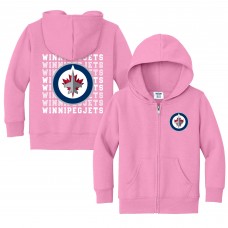 Toddler Winnipeg Jets Chad & Jake Light Pink Full-Zip Retro Hoodie