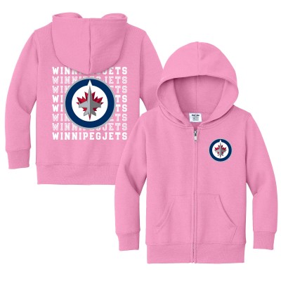 Toddler Winnipeg Jets Chad & Jake Light Pink Full-Zip Retro Hoodie