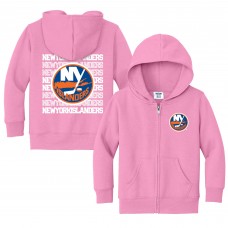 Toddler New York Islanders Chad & Jake Light Pink Full-Zip Retro Hoodie