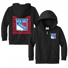 Toddler New York Rangers Chad & Jake Black Full-Zip Retro Hoodie