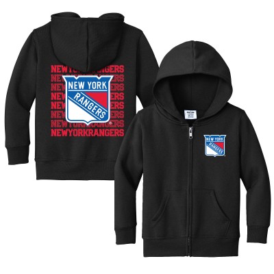 Toddler New York Rangers Chad & Jake Black Full-Zip Retro Hoodie