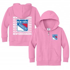 Toddler New York Rangers Chad & Jake Light Pink Full-Zip Retro Hoodie