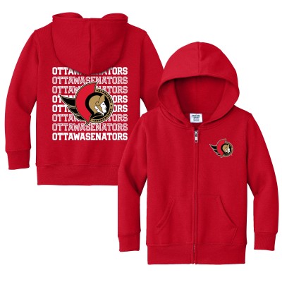 Toddler Ottawa Senators Chad & Jake Red Full-Zip Retro Hoodie
