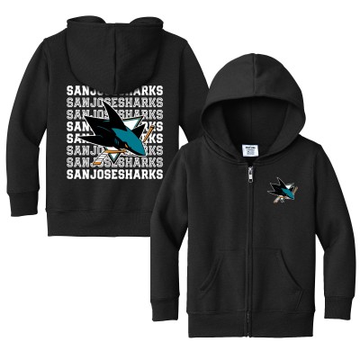 Toddler San Jose Sharks Chad & Jake Black Full-Zip Retro Hoodie