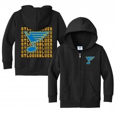 Toddler St. Louis Blues Chad & Jake Black Full-Zip Retro Hoodie