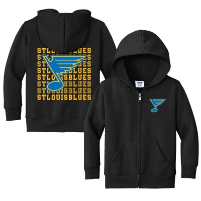 Toddler St. Louis Blues Chad & Jake Black Full-Zip Retro Hoodie