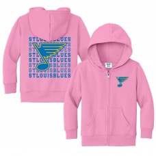 Toddler St. Louis Blues Chad & Jake Light Pink Full-Zip Retro Hoodie