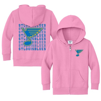 Toddler St. Louis Blues Chad & Jake Light Pink Full-Zip Retro Hoodie