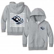 Toddler Utah Mammoth Chad & Jake Heather Gray Full-Zip Retro Hoodie