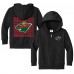 Toddler Minnesota Wild Chad & Jake Black Full-Zip Retro Hoodie