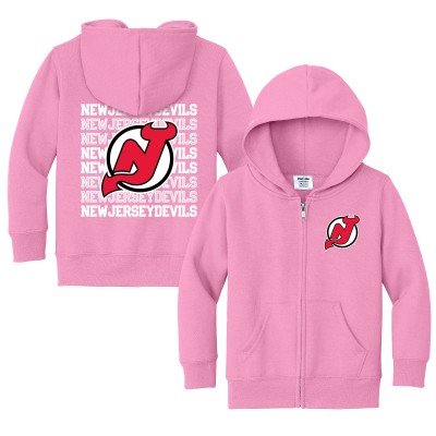 Toddler New Jersey Devils Chad & Jake Light Pink Full-Zip Retro Hoodie