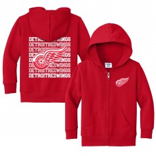 Toddler Detroit Red Wings Chad & Jake Red Full-Zip Retro Hoodie