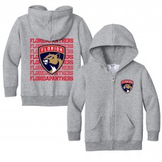 Toddler Florida Panthers Chad & Jake Heather Gray Full-Zip Retro Hoodie