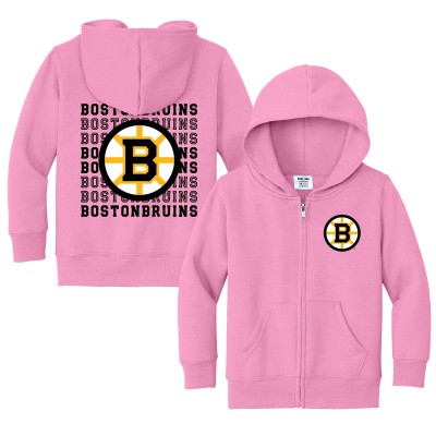 Toddler Boston Bruins Chad & Jake Light Pink Full-Zip Retro Hoodie