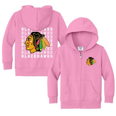 Toddler Chicago Blackhawks Chad & Jake Light Pink Full-Zip Retro Hoodie