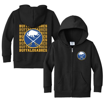 Toddler Buffalo Sabres Chad & Jake Black Full-Zip Retro Hoodie