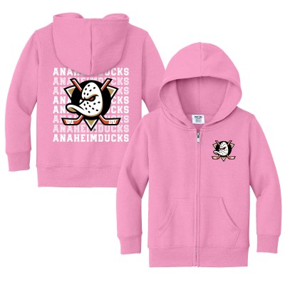 Toddler Anaheim Ducks Chad & Jake Light Pink Full-Zip Retro Hoodie
