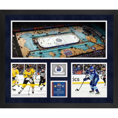 Tampa Bay Lightning vs. Boston Bruins Fanatics Authentic 2026 NHL Stadium Series Framed 20 x 24 3-Photograph Collage with Game-Used Ice - Limited Edition of 250
