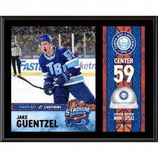 Jake Guentzel Tampa Bay Lightning Fanatics Authentic 2026 NHL Stadium Series 12 x 15 Sublimated Plaque with Game-Used Ice - Limited Edition of 250