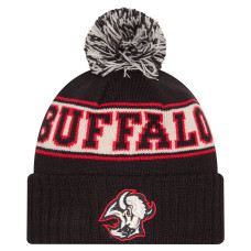 Шапка с помпоном Buffalo Sabres New Era Black Retro Cuffed