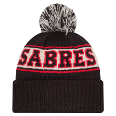 Шапка с помпоном Buffalo Sabres New Era Black Retro Cuffed