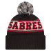 Шапка с помпоном Buffalo Sabres New Era Black Retro Cuffed
