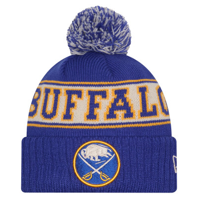 Шапка с помпоном Buffalo Sabres New Era Royal Retro Cuffed
