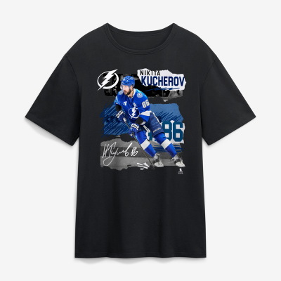 Tampa Bay Lightning Nikita Kucherov Black Fresh Ice T-Shirt