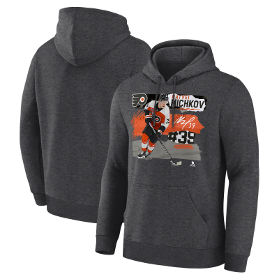 Philadelphia Flyers Matvei Michkov Charcoal Fresh Ice Hoodie