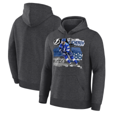 Tampa Bay Lightning Nikita Kucherov Charcoal Fresh Ice Hoodie Tampa Bay Lightning Nikita Kucherov Charcoal Fresh Ice Hoodie
