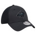 Бейсболка Minnesota Wild New Era Black Blackout 39THIRTY Stretch