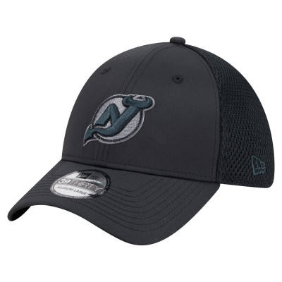 Джерси New Devils New Era Black Blackout 39THIRTY Stretch Hat