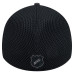 Бейсболка Washington Capitals New Era Black Blackout 39THIRTY Flex Fit