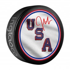 Jeremy Swayman Team USA Autographed Fanatics Authentic 2026 Winter Olympics Hockey Puck Jeremy Swayman Team USA Autographed Fanatics Authentic 2026 Winter Olympics Hockey Puck