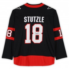 Tim Stutzle Ottawa Senators Autographed Fanatics Authentic Black Fanatics Breakaway Jersey