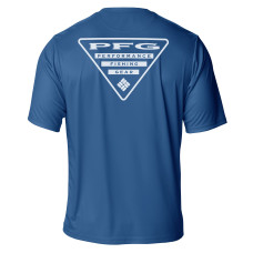 Colorado Avalanche Columbia PFG Blue Terminal Tackle Omni-Shade T-Shirt