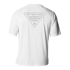 Футболка Boston Bruins Columbia PFG White Terminal Tackle Omni-Shade