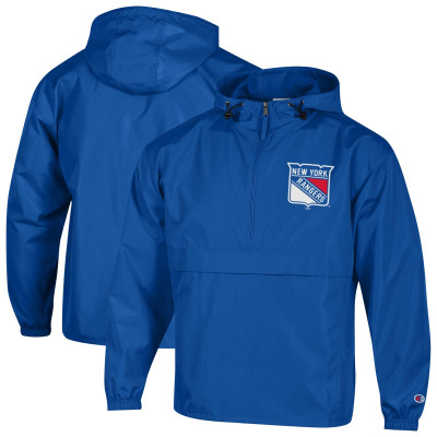 Ветровка New York Rangers Champion Blue Packable Half-Zip Jacket