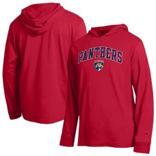 Футболка с длинным рукавом Florida Panthers Champion Red All-Star Lightweight Hooded