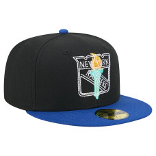 Бейсболка New York Rangers New Era Black/Blue City Icon Stitched Overlay 59FIFTY Бейсболка New York Rangers New Era Black/Blue City Icon Stitched Overlay 59FIFTY