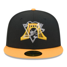 Бейсболка Pittsburgh Penguins New Era Black/Gold City Icon Stitched Overlay 59FIFTY