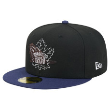 Бейсболка Toronto Maple Leafs New Era City Icon Stitched Overlay 59FIFTY - Black/Blue
