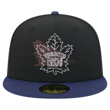 Бейсболка Toronto Maple Leafs New Era City Icon Stitched Overlay 59FIFTY - Black/Blue