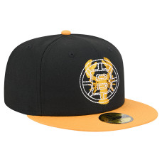 Бейсболка Boston Bruins New Era Black/Gold City Icon Stitched Overlay 59FIFTY