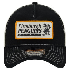 Бейсболка Pittsburgh Penguins New Era Black/White Skater Patch A-Frame 9FORTY Adjustable Бейсболка Pittsburgh Penguins New Era Black/White Skater Patch A-Frame 9FORTY Adjustable