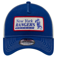 Бейсболка New York Rangers New Era Blue/White Skater Patch A-Frame 9FORTY Adjustable Бейсболка New York Rangers New Era Blue/White Skater Patch A-Frame 9FORTY Adjustable